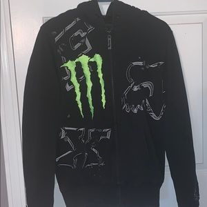 Fox monster fur lined hoodie